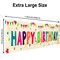 VUDECO Large Happy Birthday Banner Happy Birthday Party Decor Happy Birthday Yard Sign